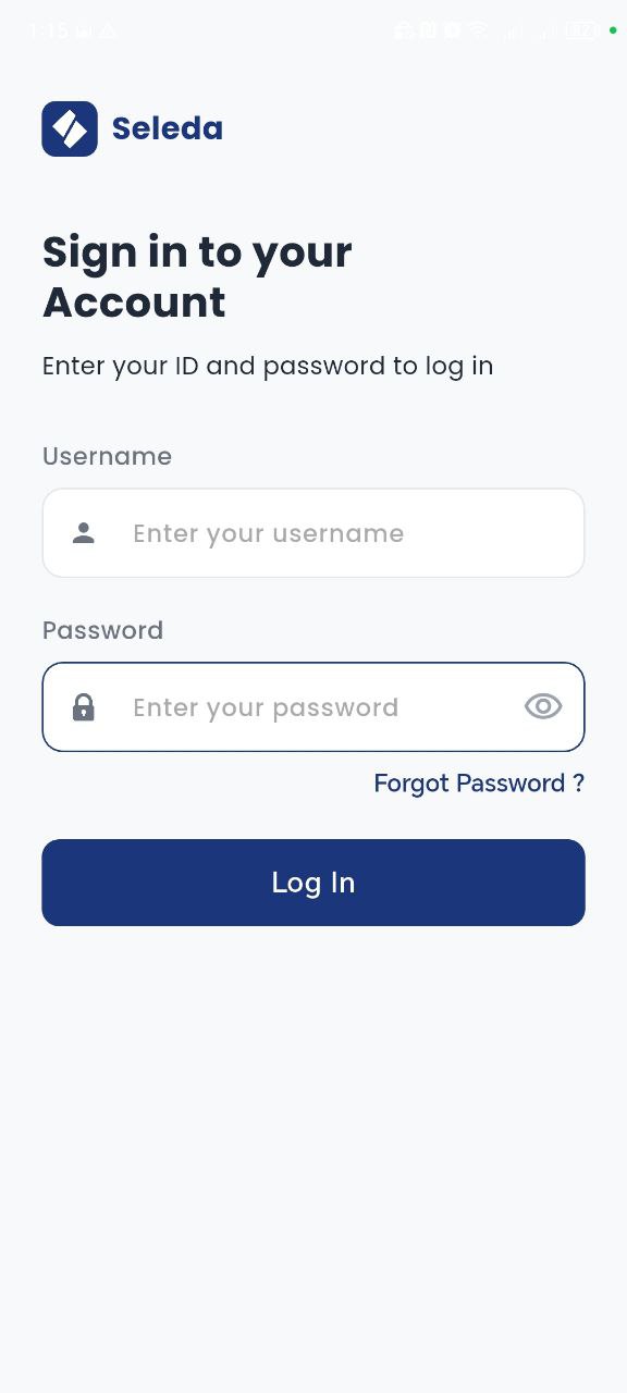 Login screen for teachers, students, and parents